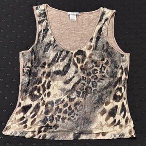 Alberto Makali Animal Print Tank Top